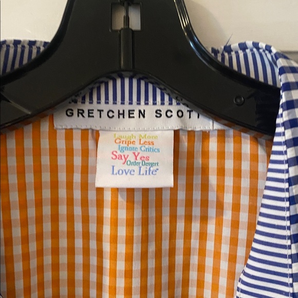 NWOT. Gretchen Scott Checkered Cotton Shirt Dress. Sz. XL - Picture 6 of 11